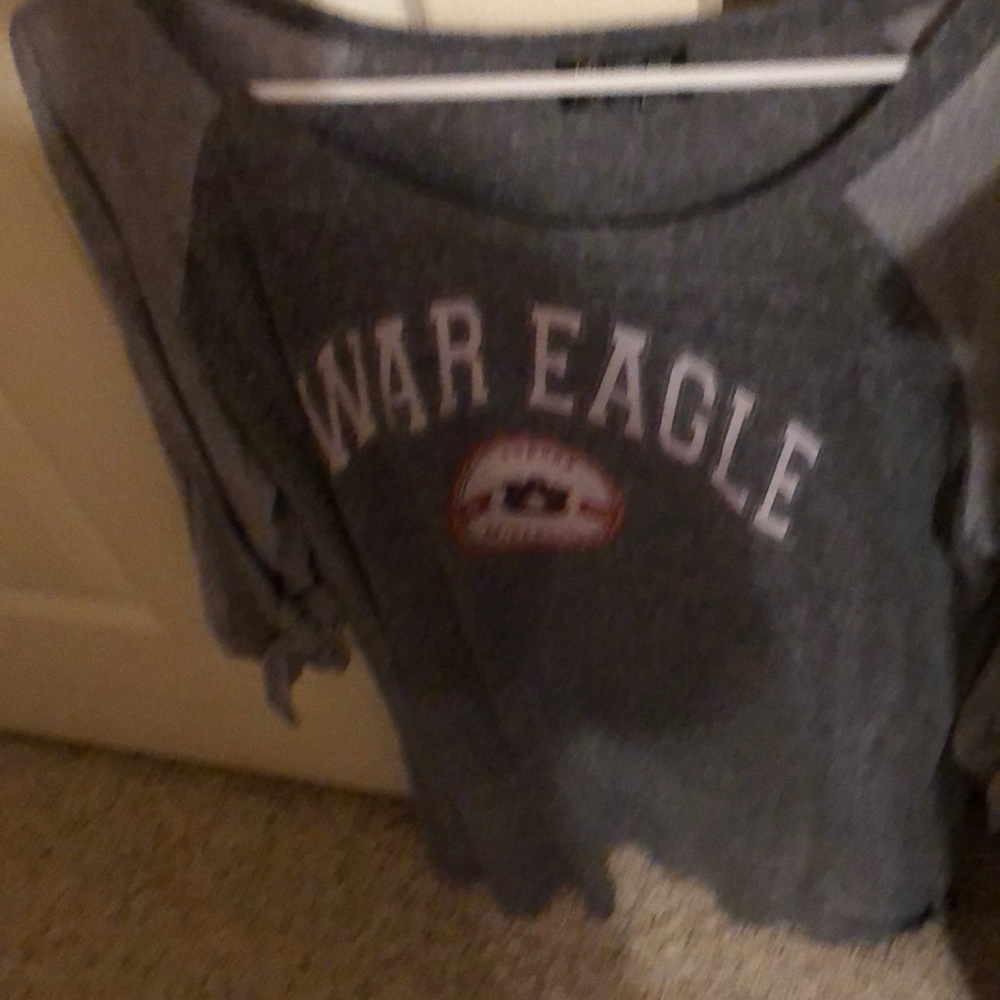 Auburn top with slits in sleeves